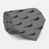 Cravate Jet Fighter Avion Motif Blue (Roulé)