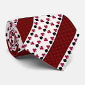 Cravate Jeu de carte de poker (Roulé)