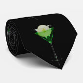 Cravate Jeu de cocktail d'appletini vert (Roulé)
