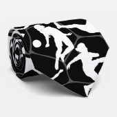 Cravate Jeu de football Motif.b Black BG (Roulé)