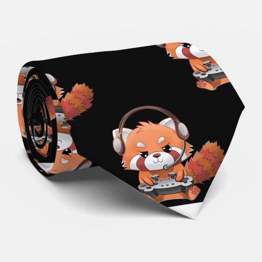 Cravate Jeu de panda (Roulé)