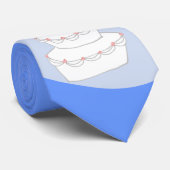 Cravate Jeunes mariées du gâteau de mariage deux (Roulé)