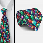 Cravate Jewel Tone Gemstone Pattern<br><div class="desc">Luxury Jewel Tone Gemstone Pattern Neck Tie Add a vibrant touch of elegant charm to your wardrobe with this striking multicolor gemstone pattern neck tie. Featuring a rich palette of emerald green, turquoise blue, scarlet red, and royal purple, the design is inspired by the brilliance and depth of precious stones....</div>