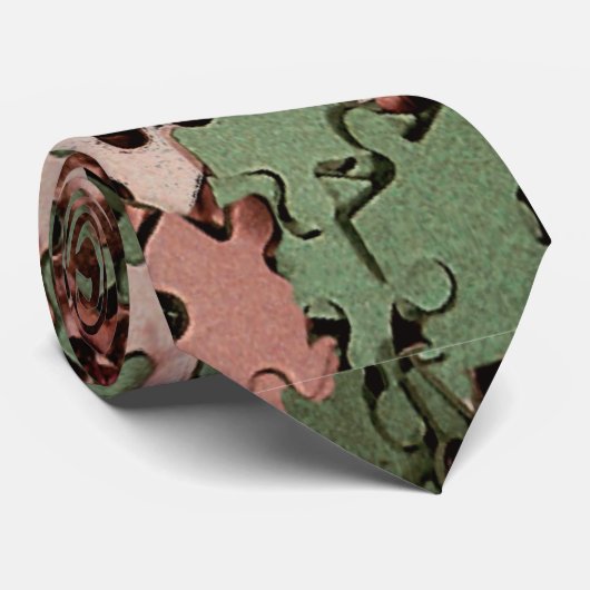 Cravate Jigsaw Puzzle Nouveauté (Roulé)