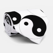 Cravate JIN JANG noir blanc (Roulé)