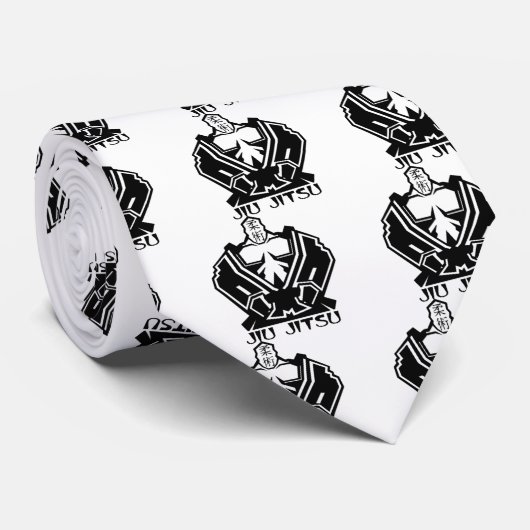 Cravate Jiu Jitsu - le combattant prépare (Roulé)