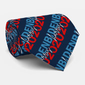 Cravate Joe Biden Kamala Harris 2020 Stripes Pattern (Roulé)