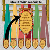 Cravate John 3:16 Citation Lenten