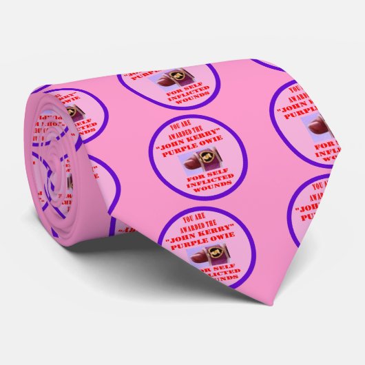 CRAVATE JOHN KERRY PURPLE OWIE (Roulé)