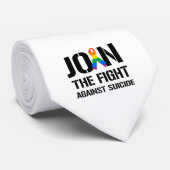 Cravate Joignez le combat contre le suicide gai (Roulé)