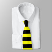 Cravate Joli Bumble Bee Style Black Yellow Stripes Motif (Attaché)