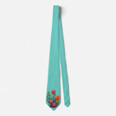 Cravate Joli cactus en fleurs (Devant)