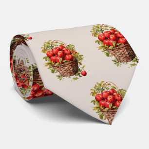 Cravate Joli carrelage pomme motif fruit