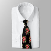 Cravate Joli carrelage pomme motif fruit (Attaché)