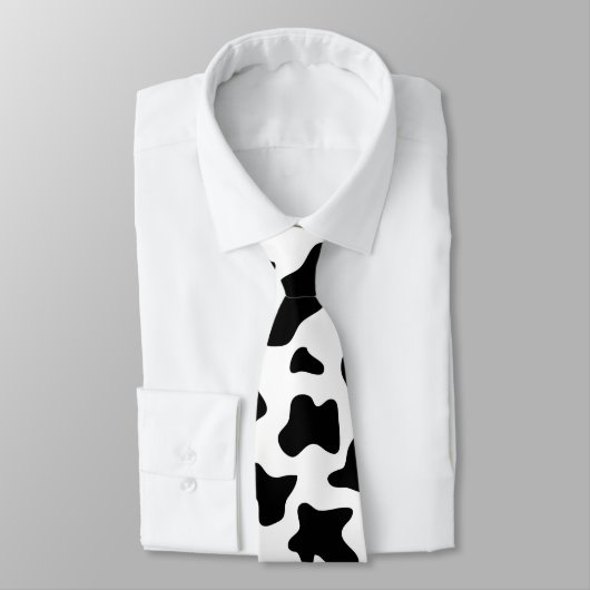 Cravate joli cow-boy en noir et blanc à la ferme (Attaché)
