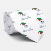 Cravate Joli elfe de Noël Yeti (Roulé)
