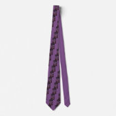 Cravate Joli En Fleurs Violettes (Devant)
