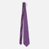 Cravate Joli En Fleurs Violettes (Dos)