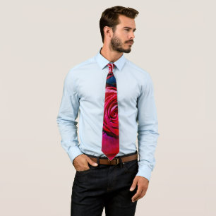 Cravate Joli Ensemble De Roses Rouges