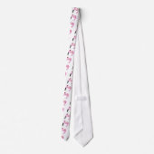 Cravate Joli Flamant rose rose (Dos)