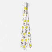 Cravate Joli hérisson et motif de dessin animé de ballon (Devant)