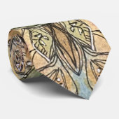 Cravate Joli Jardin Fleur Aquarelle Peinture (Roulé)