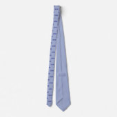 Cravate Joli Monogramme Bleu  (Dos)