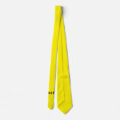 Cravate Joli Monogramme Jaune (Dos)