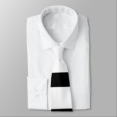 Cravate Joli Monogramme noir et blanc rayures (Attaché)
