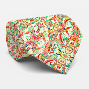 Cravate Joli motif cachemire coloré