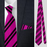 Cravate Joli Motif couleur rose rayures<br><div class="desc">La jolie cravate Motif Colorful Pink Stripes est un cadeau parfait pour Noël et les anniversaires.</div>