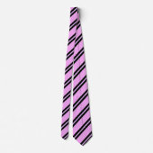Cravate Joli Motif couleur rose rayures (Dos)