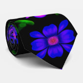 Cravate Joli Motif de fleurs roses (Roulé)