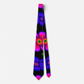 Cravate Joli Motif de fleurs roses (Devant)
