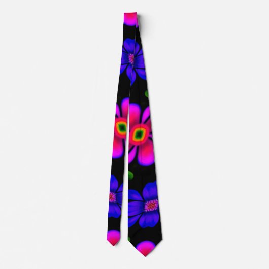 Cravate Joli Motif de fleurs roses (Dos)