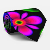 Cravate Joli Motif de fleurs roses (Roulé)