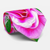 Cravate Joli motif de rose rouge (Roulé)