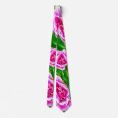 Cravate Joli motif de rose rouge (Dos)