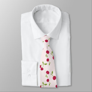 Cravate Joli motif d'impression de cerise Coquette Monogra