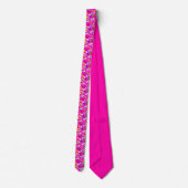 Cravate Joli motif rose et arc-en-ciel (Dos)