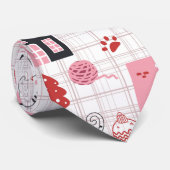 Cravate Joli Noël Kitty Chat Motif (Roulé)