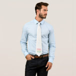 Cravate Joli Noël moderne coloré<br><div class="desc">Cravate moderne de Noël avec un design mignon et amusant avec "Joyeux et brillant" dans joyeux rose pastel et vert lettrage décontracté.</div>
