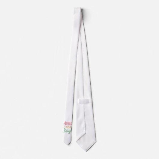 Cravate Joli Noël moderne coloré (Dos)