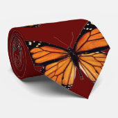 Cravate Joli papillon de monarque (Roulé)