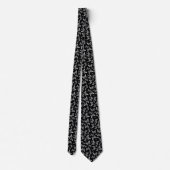 Cravate Joli Papillons noirs et blancs Motif Motif (Dos)