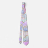 Cravate Joli Pastel Agate | Aquarelle de la veine Parties  (Dos)