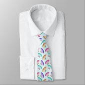 Cravate Joli Pastel Motif d'aquarelle papillon (Attaché)