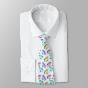 Cravate Joli Pastel Motif d'aquarelle papillon