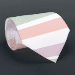 Cravate Joli pastel motif rose-vert violet rayures<br><div class="desc">Motif coloré.</div>