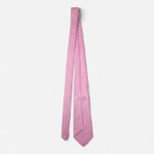 Cravate Joli Pois rose et blanc (Dos)